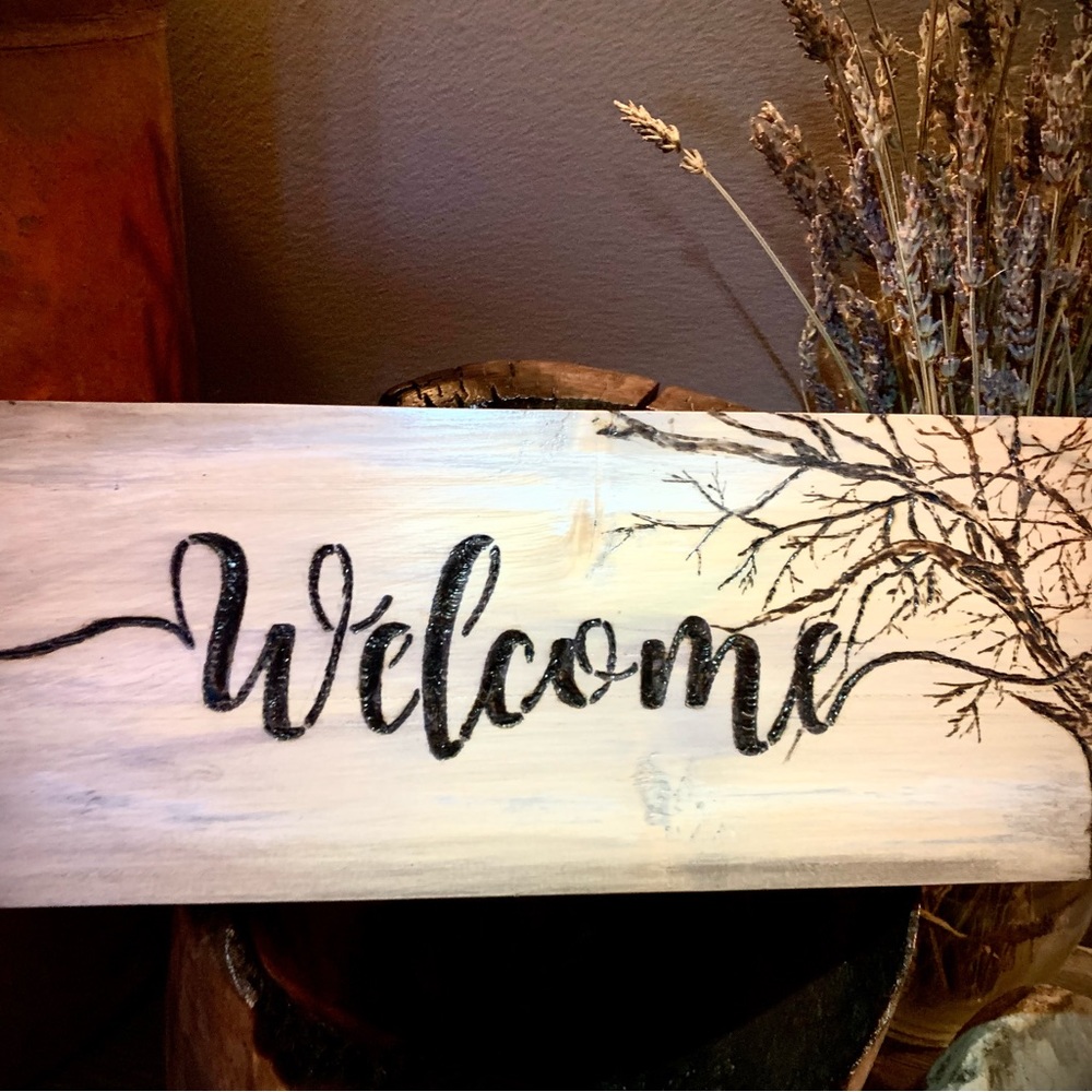 SOLD - Welcome sign